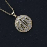 Gold Color Muslim Allah Quran Pendant Necklace Men Women - Image 5
