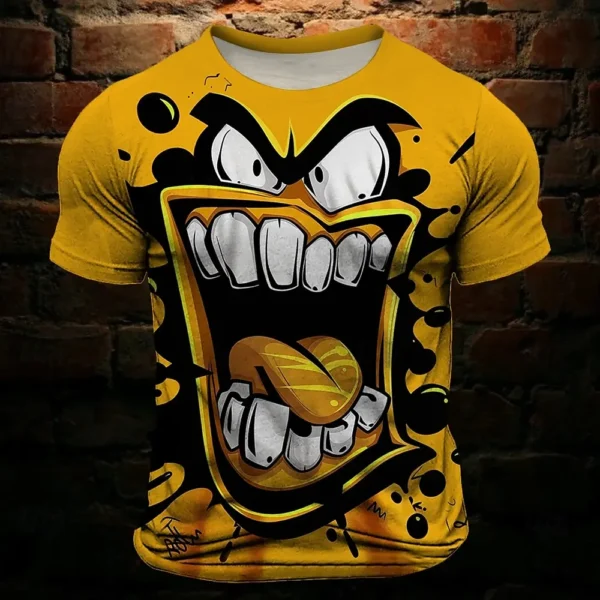 Men's T shirt Tee Funny Grimace 3D Print - Image 3
