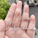 Zirconia Initial Letters Necklaces - Image 5