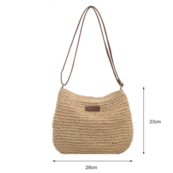 Niche Design Vacation Straw Tote Bag - Image 6