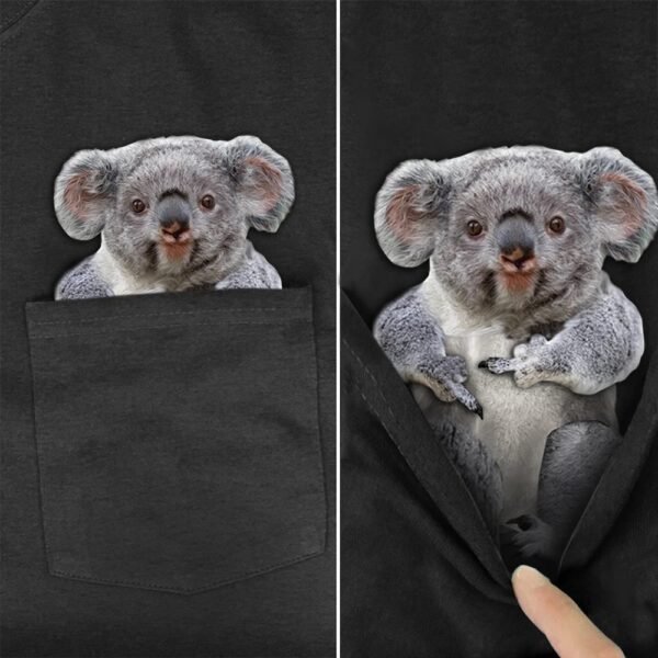 Men's T Shirt Fashion Brand Summer Pocket Despise Cat - Image 7