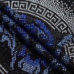 Men's Rhinestone Tiger Head Summer American Plus Size Half Sleeve Cotton T-shirt - Image 7