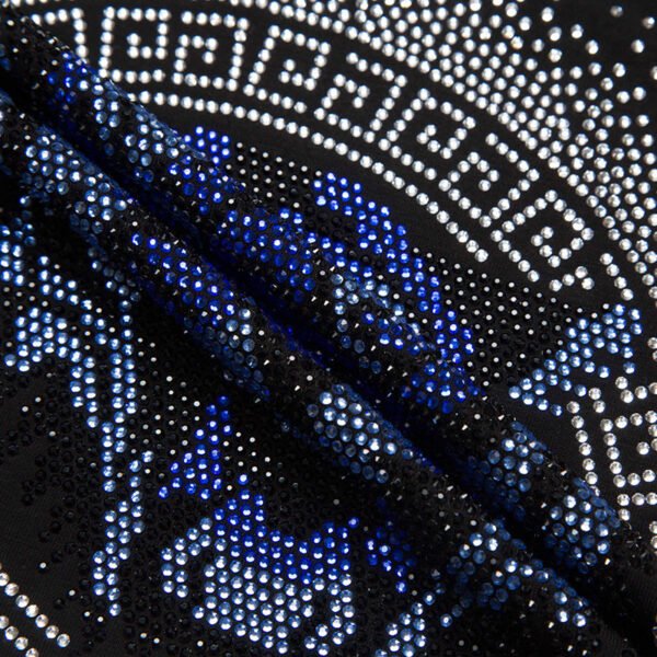 Men's Rhinestone Tiger Head Summer American Plus Size Half Sleeve Cotton T-shirt - Image 7