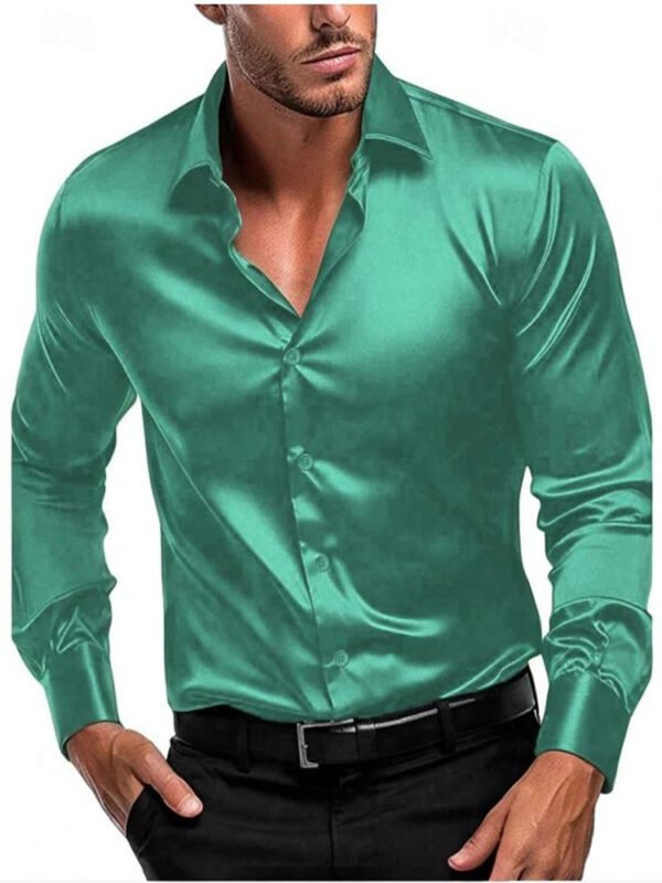 Men's British Style Shirt Long Sleeve - Image 3