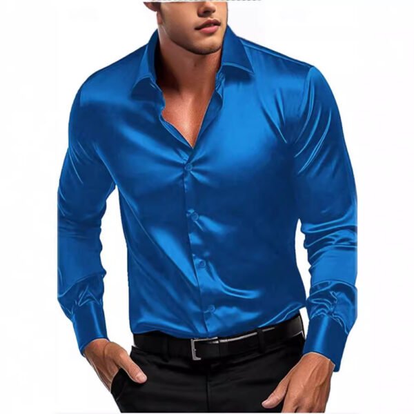 Men's British Style Shirt Long Sleeve - Image 6