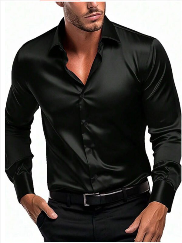 Men's British Style Shirt Long Sleeve - Image 7