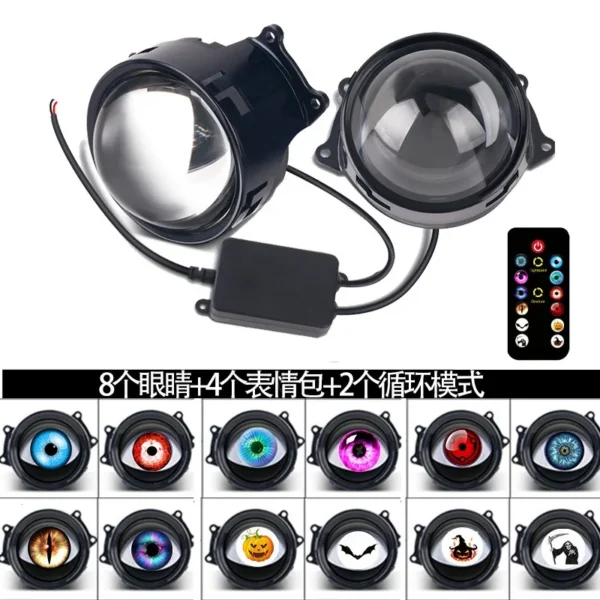 Cool Decoration Dynamic LED Car Lens Headlights - Image 6
