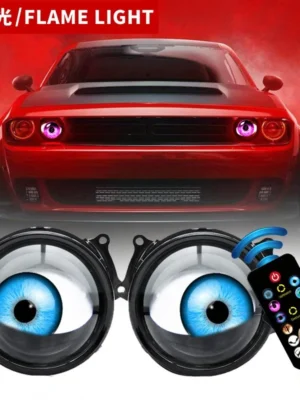Cool Decoration Dynamic LED Car Lens Headlights