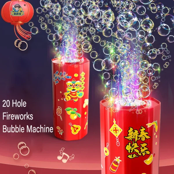 20 Holes Fireworks Automatic Bubble Machine Upgrade