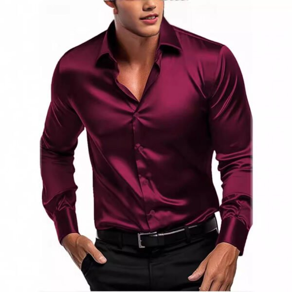 Men's British Style Shirt Long Sleeve - Image 10
