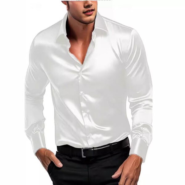 Men's British Style Shirt Long Sleeve - Image 5