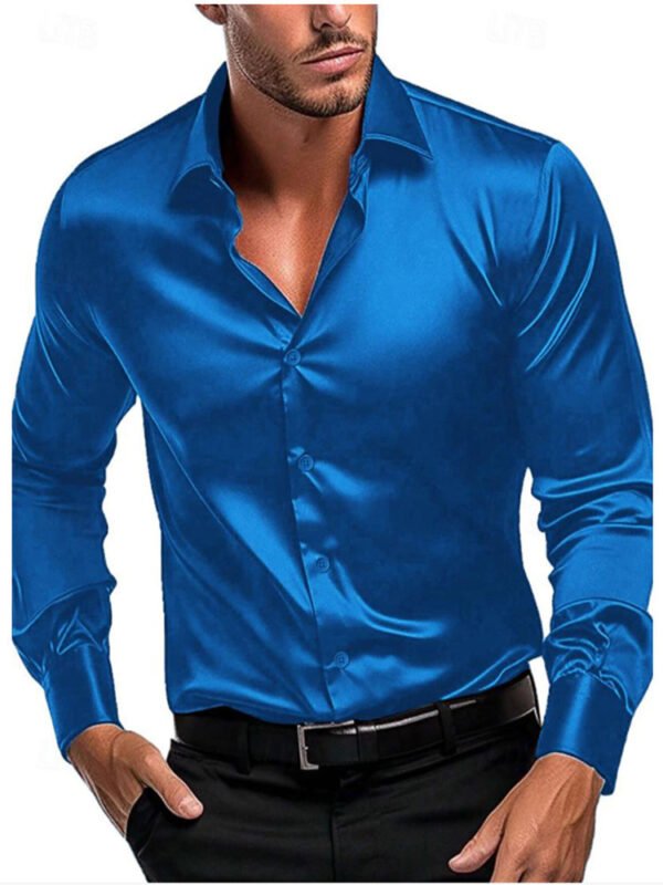 Men's British Style Shirt Long Sleeve - Image 9