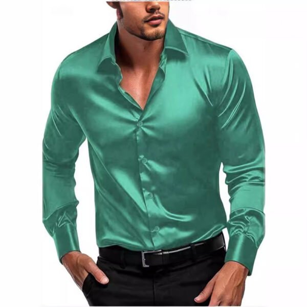 Men's British Style Shirt Long Sleeve - Image 4