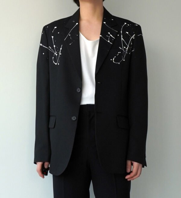 White Paint Spots Suit Jacket All-matching And Handsome - Image 9