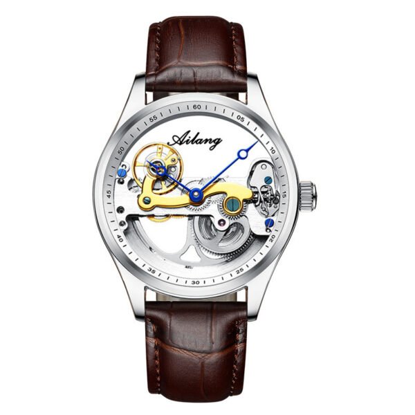 Automatic Mechanical Watch Creative Hollow Male Watch Generation Silicone Band Watch - Image 8