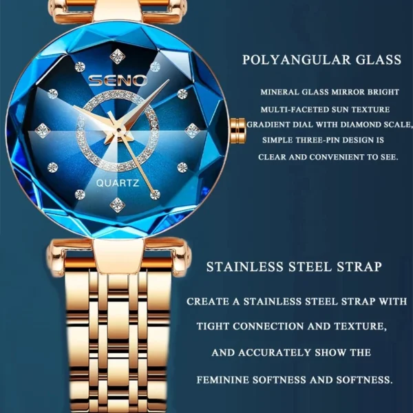 Ocean Star Women Crystal Watch 2025 - Image 4