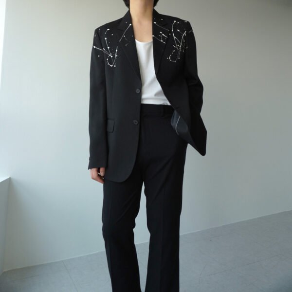 White Paint Spots Suit Jacket All-matching And Handsome - Image 3