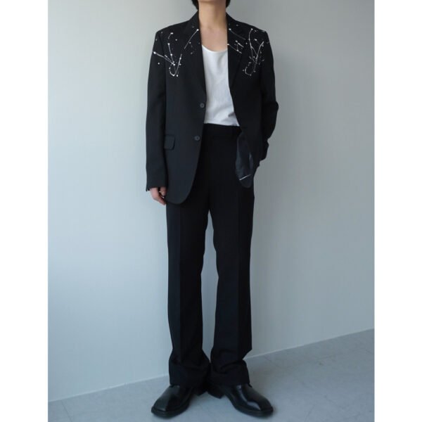 White Paint Spots Suit Jacket All-matching And Handsome - Image 6
