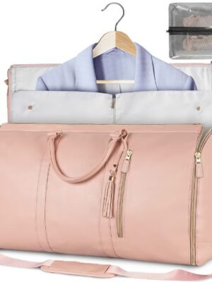 Large Capacity Travel Duffle Bag Women's Handbag Folding Suit Bag Waterproof Clothes Totes