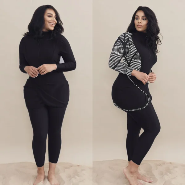 3PCS/Set Plus Big Size Burkinis Muslim Swimming Suit