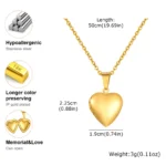 Personalized Heart Photo Pendant Necklace - Image 6