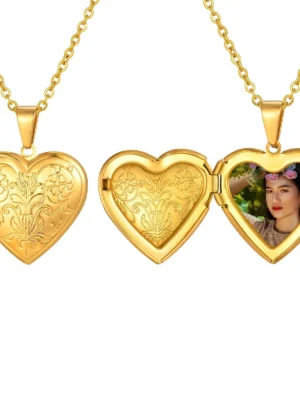Custom Photo Locket Necklace for Women