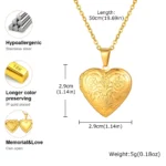 Custom Photo Locket Necklace for Women - Image 6