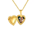 Personalized Heart Photo Pendant Necklace - Image 5