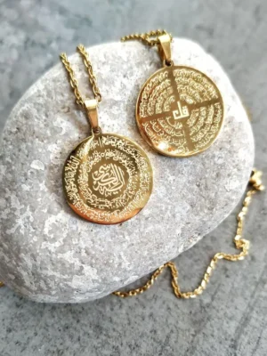 Ayatul Kursi Four Qul Necklace Unique