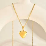 Personalized Heart Photo Pendant Necklace - Image 3