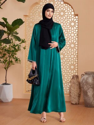 Middle East Women's Cardigan Robe Two-piece Set