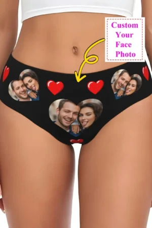 Personalized Custom Face Photo Panties Underwear Female