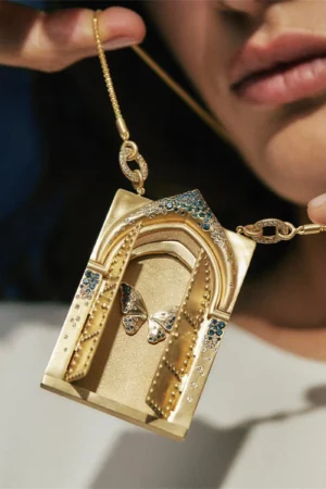 Gold Plated Tarot Pendant Necklace