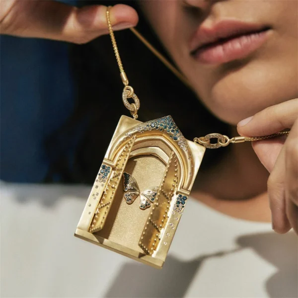 Gold Plated Tarot Pendant Necklace