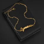 Custom Name Double Chain Style Anklet - Image 4