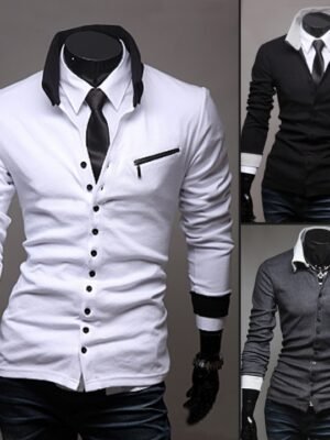 Fashionable Men's Slim Cardigan Knitted Sweater