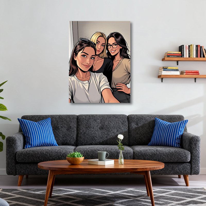 Custom European & American Comic Style Portrait Painting - Image 4