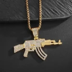 Hip-Hop Ak-47 Rifle  Necklace - Image 4