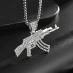 Hip-Hop Ak-47 Rifle  Necklace - Image 2