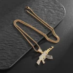 Hip-Hop Ak-47 Rifle  Necklace - Image 5