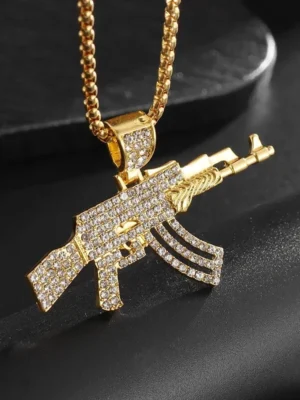 Hip-Hop Ak-47 Rifle  Necklace