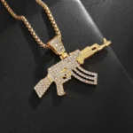 Hip-Hop Ak-47 Rifle  Necklace - Image 3