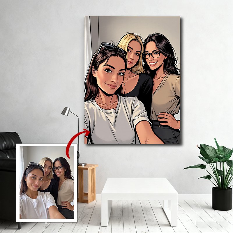 Custom European & American Comic Style Portrait Painting - Image 3