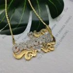Custom Name Necklace 18K Gold - Image 4
