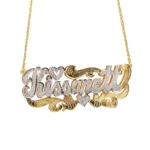Custom Name Necklace 18K Gold - Image 2