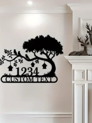 Customizable Metal Address Sign