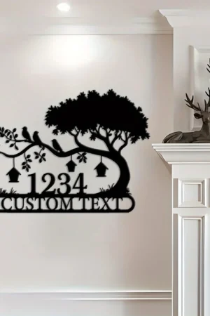 Customizable Metal Address Sign