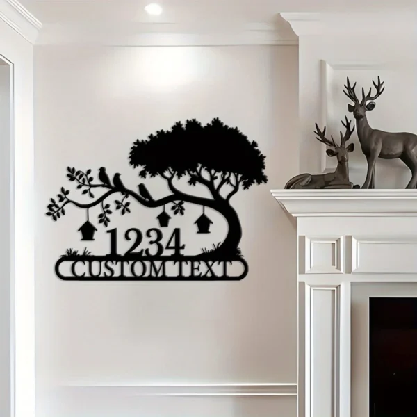 Customizable Metal Address Sign