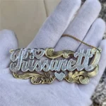 Custom Name Necklace 18K Gold - Image 3