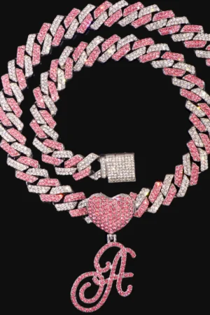 Initial Letter Cuban Necklace